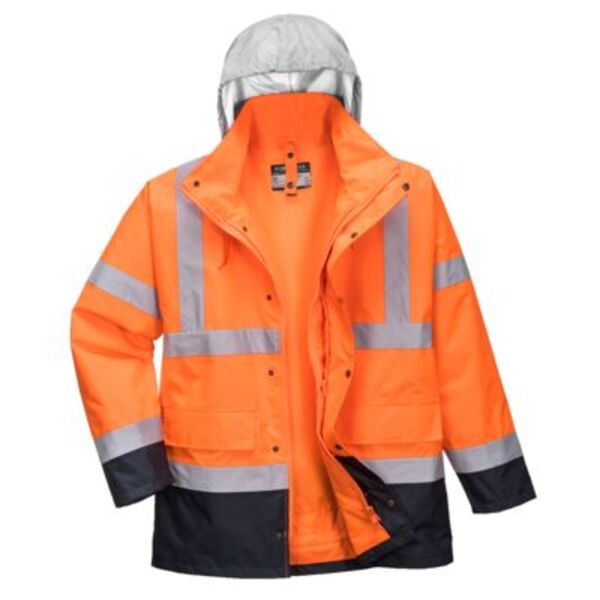 Hi-Vis 4-in-1 Contrast Traffic Jacket  Thumbnail